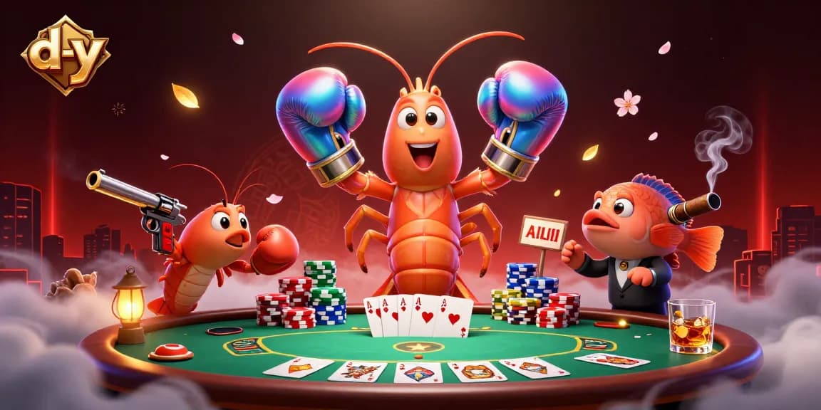 Experience thrilling poker action with vibrant d-y characters at the heart of the game.