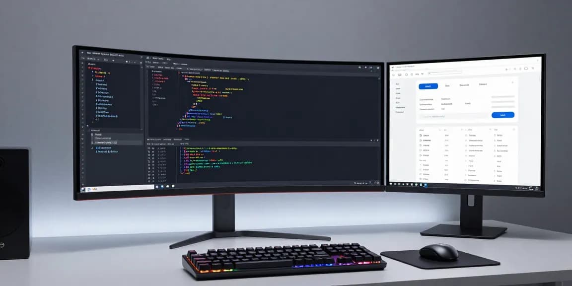 HB88 software development workspace with modern coding tools and cloud computing setups.