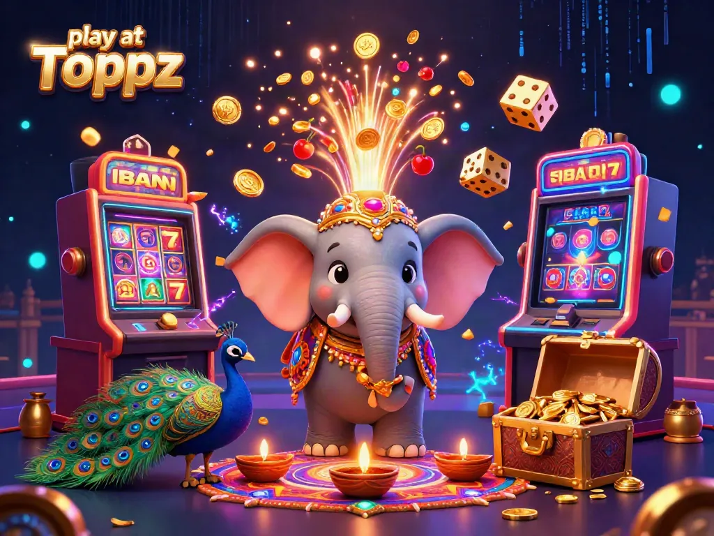 Experience the thrill and excitement when you play at Toppz with vibrant casino visuals and dynamic gaming elements.