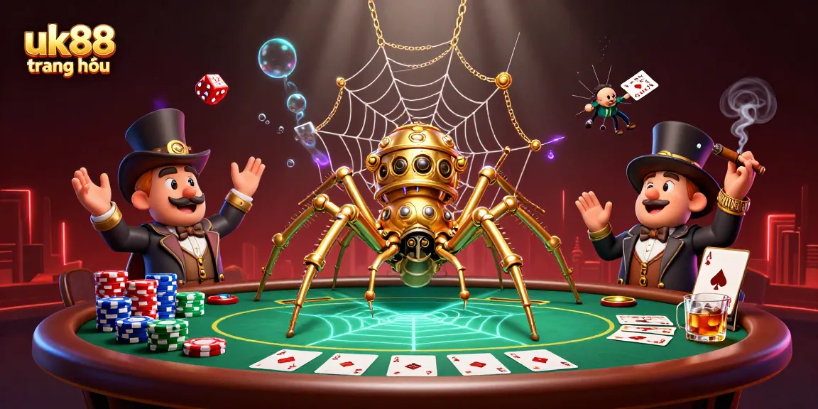 Experience the thrill of the uk88 trang chủ casino scene with steampunk elements and poker visuals.