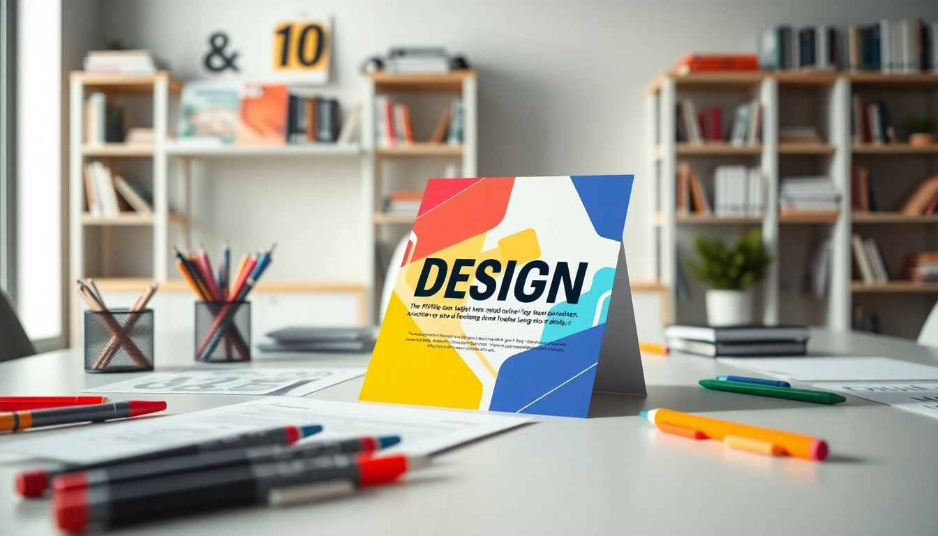 Designing vibrant Flyers online with a professional atmosphere and creative tools in a modern office.