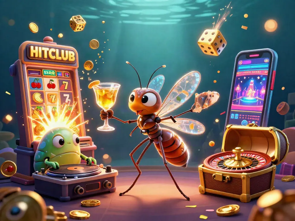 Enhance your gaming experience with HITCLUB's vibrant casino scene showcasing dynamic gaming action.