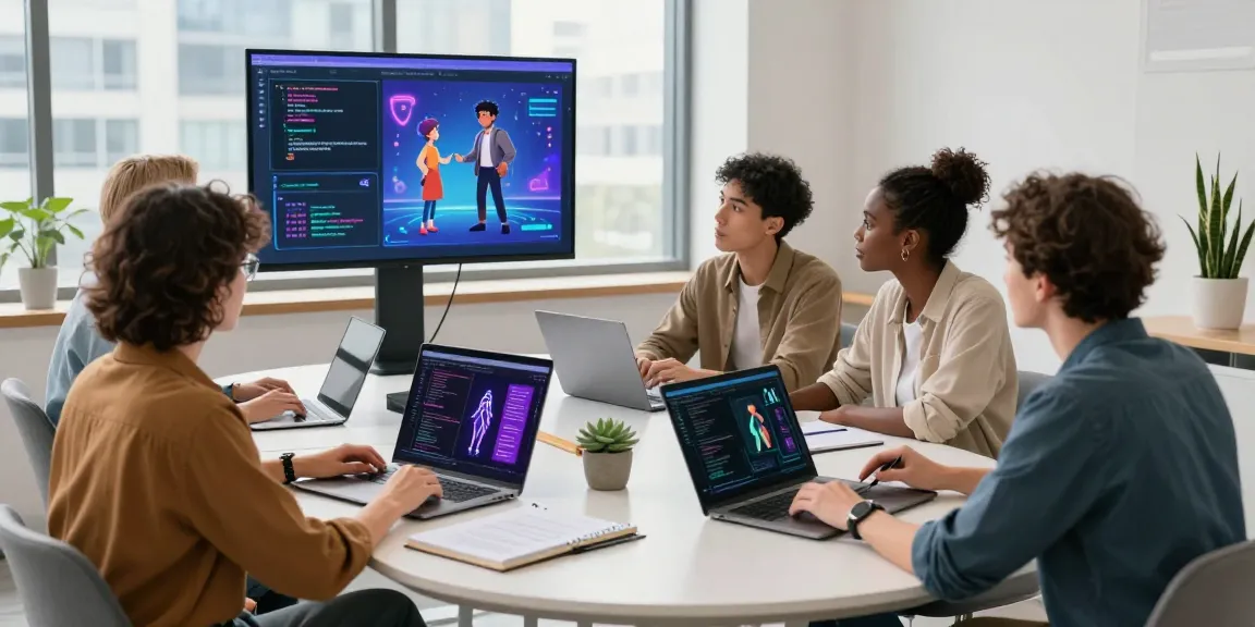 Collaborative meeting on character ai nsfw advancements with diverse professionals in a modern workspace.