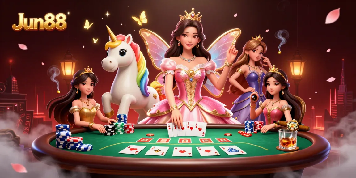 Join Jun88 for an exciting poker night with dazzling characters and immersive gambling experiences.